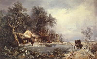 Paesaggio invernale, 1836 da William James Muller